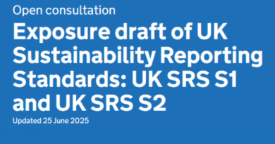 Exposure draft of UK Sustainability Reporting Standards: UK SRS S1 and UK SRS S2